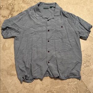 Cubavera men’s bluish Casual Button-Down Shirt